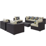 Convene 8 Piece Outdoor Patio Sectional Set by Lefancy