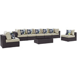 Convene 8 Piece Outdoor Patio Sectional Set by Lefancy