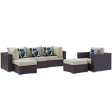 Convene 6 Piece Outdoor Patio Sectional Set by Lefancy