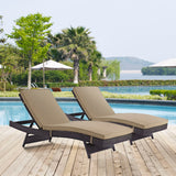 Convene Outdoor Patio Chaise Set of 2 by Lefancy