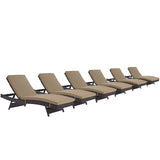 Convene Outdoor Patio Chaise Set of 6 by Lefancy