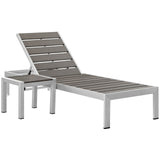 Shore 2 Piece Outdoor Patio Aluminum Set by Lefancy