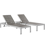 Shore 3 Piece Outdoor Patio Aluminum Set by Lefancy