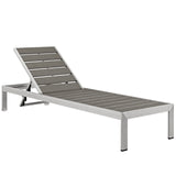 Shore Outdoor Patio Aluminum Chaise Set of 6 by Lefancy