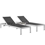 Shore 3 Piece Outdoor Patio Aluminum Set by Lefancy