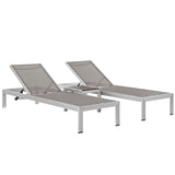 Shore 3 Piece Outdoor Patio Aluminum Set by Lefancy