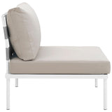Harmony Armless Outdoor Patio Aluminum Chair by Lefancy