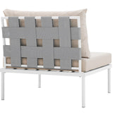 Harmony Armless Outdoor Patio Aluminum Chair by Lefancy