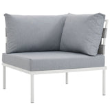 Harmony Outdoor Patio Aluminum Corner Sofa by Lefancy