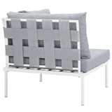 Harmony Outdoor Patio Aluminum Corner Sofa by Lefancy