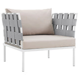 Harmony Outdoor Patio Aluminum Armchair by Lefancy