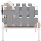 Harmony Outdoor Patio Aluminum Armchair by Lefancy