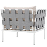Harmony Outdoor Patio Aluminum Armchair by Lefancy