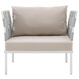 Harmony Outdoor Patio Aluminum Armchair by Lefancy
