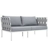 Harmony Outdoor Patio Aluminum Loveseat by Lefancy