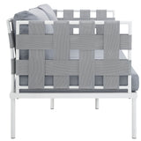 Harmony Outdoor Patio Aluminum Loveseat by Lefancy