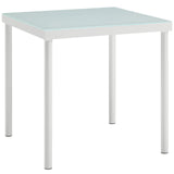 Harmony Outdoor Patio Aluminum Side Table by Lefancy