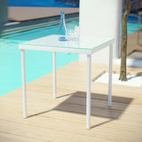 Harmony Outdoor Patio Aluminum Side Table by Lefancy