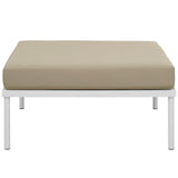 Harmony Outdoor Patio Aluminum Ottoman by Lefancy