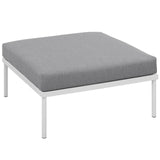 Harmony Outdoor Patio Aluminum Ottoman by Lefancy