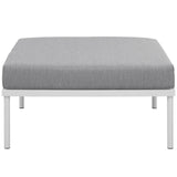 Harmony Outdoor Patio Aluminum Ottoman by Lefancy