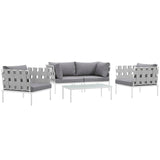 Harmony 5Piece Outdoor Patio Aluminum Sectional Sofa Set by Lefancy