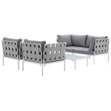 Harmony 5Piece Outdoor Patio Aluminum Sectional Sofa Set by Lefancy