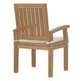 Marina Outdoor Patio Teak Dining Chair by Lefancy