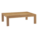 Upland Outdoor Patio Wood Coffee Table by Lefancy