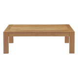 Upland Outdoor Patio Wood Coffee Table by Lefancy