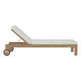 Upland Outdoor Patio Teak Chaise by Lefancy