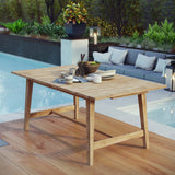 Dorset Outdoor Patio Teak Dining Table by Lefancy