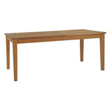 Marina Extendable Outdoor Patio Teak Dining Table by Lefancy