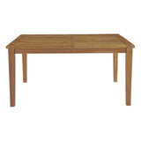 Marina Outdoor Patio Teak Dining Table by Lefancy