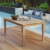 Marina Outdoor Patio Teak Dining Table by Lefancy