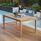 Marina Outdoor Patio Teak Dining Table by Lefancy