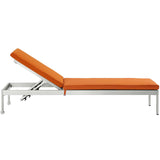 Shore 3 Piece Outdoor Patio Aluminum Chaise with Cushions by Lefancy