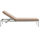 Shore Outdoor Patio Aluminum Chaise with Cushions Set of 2 by Lefancy