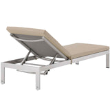 Shore Outdoor Patio Aluminum Chaise with Cushions Set of 6 by Lefancy