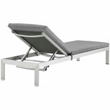 Shore Outdoor Patio Aluminum Chaise with Cushions Set of 6 by Lefancy