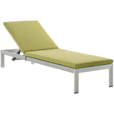 Shore Outdoor Patio Aluminum Chaise with Cushions Set of 6 by Lefancy
