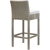 Conduit Outdoor Patio Wicker Rattan Bar Stool by Lefancy