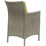 Conduit Outdoor Patio Wicker Rattan Dining Armchair by Lefancy