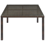 Conduit 47" Outdoor Patio Wicker Rattan Dining Table by Lefancy