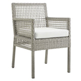 Aura Outdoor Patio Wicker Rattan Dining Armchair by Lefancy