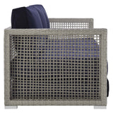 Aura Outdoor Patio Wicker Rattan Sofa by Lefancy