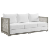 Aura Outdoor Patio Wicker Rattan Sofa by Lefancy