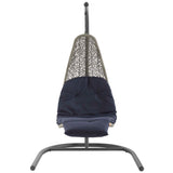 Landscape Hanging Chaise Lounge Outdoor Patio Swing Chair by Lefancy
