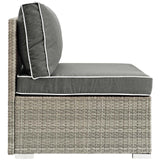 Repose Outdoor Patio Armless Chair by Lefancy