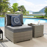 Repose Outdoor Patio Armless Chair by Lefancy